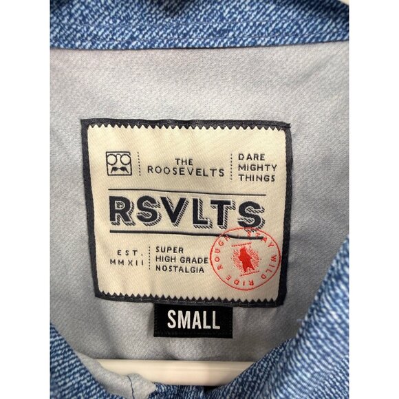 RSVLTS The Highway Man Roper Short Sleeve Shirt Mens S Pear Snap NWT - Picture 4 of 6